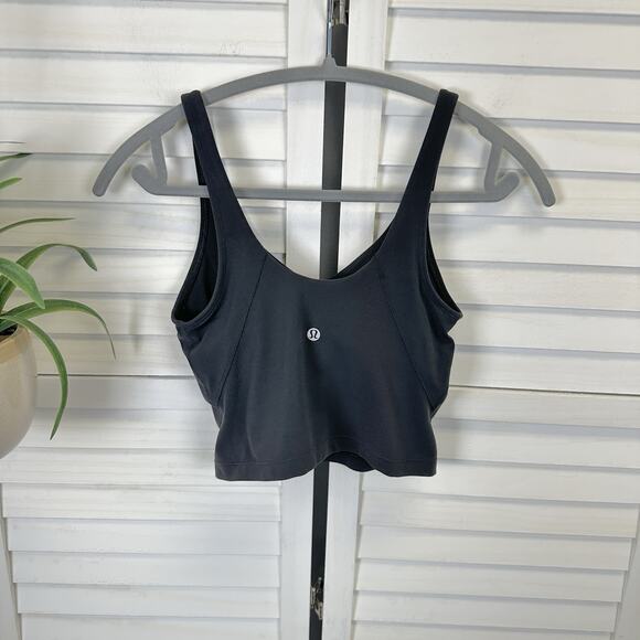 Lululemon Athletica Black Align Tank Top Soft Nulu Built In Bra NO‎ Pads Size 4 - Picture 3 of 8